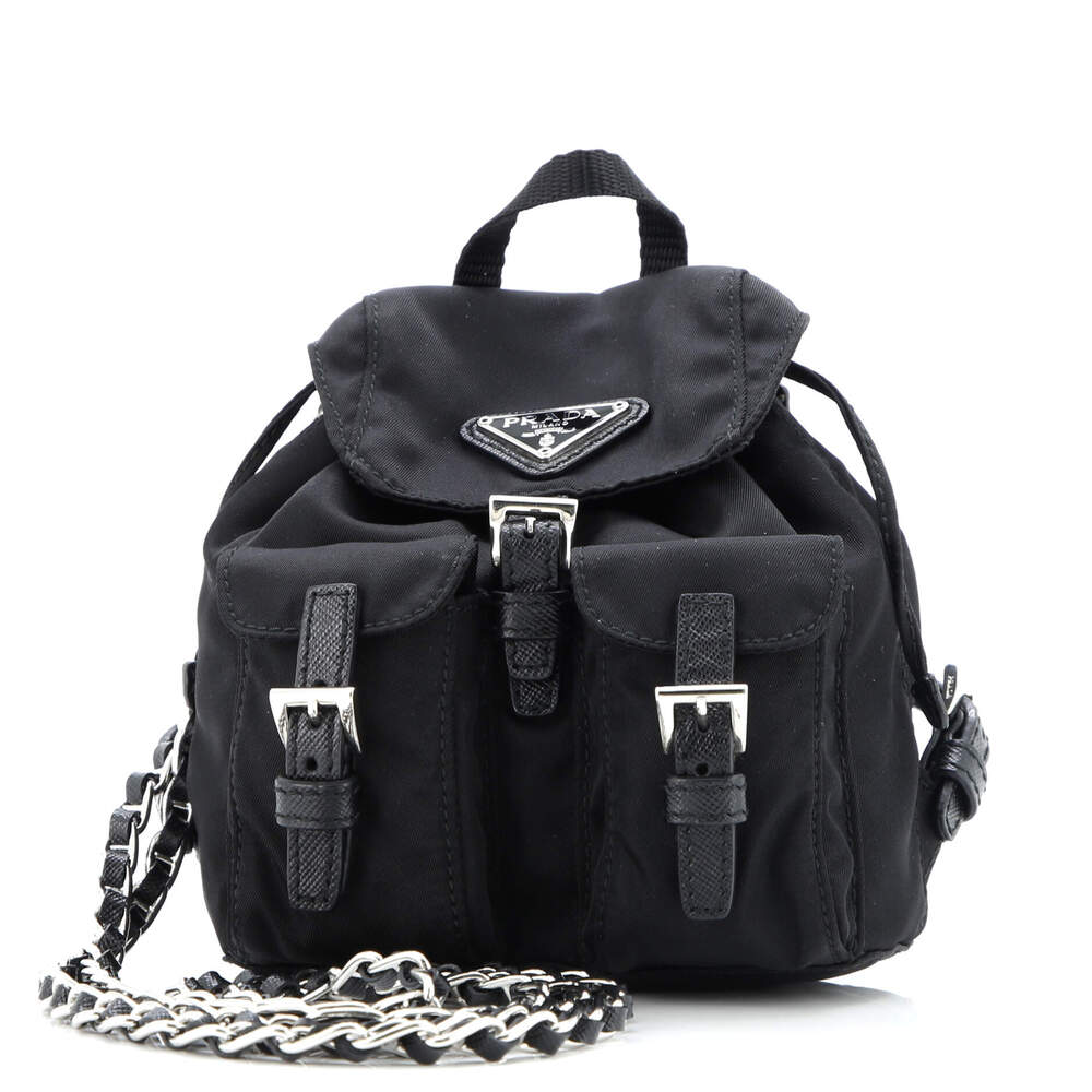 Prada Double Pocket Backpack Chain #228656p11b - image 2